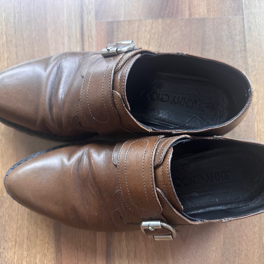 Jimmy Choo Brown Leather Oxfords